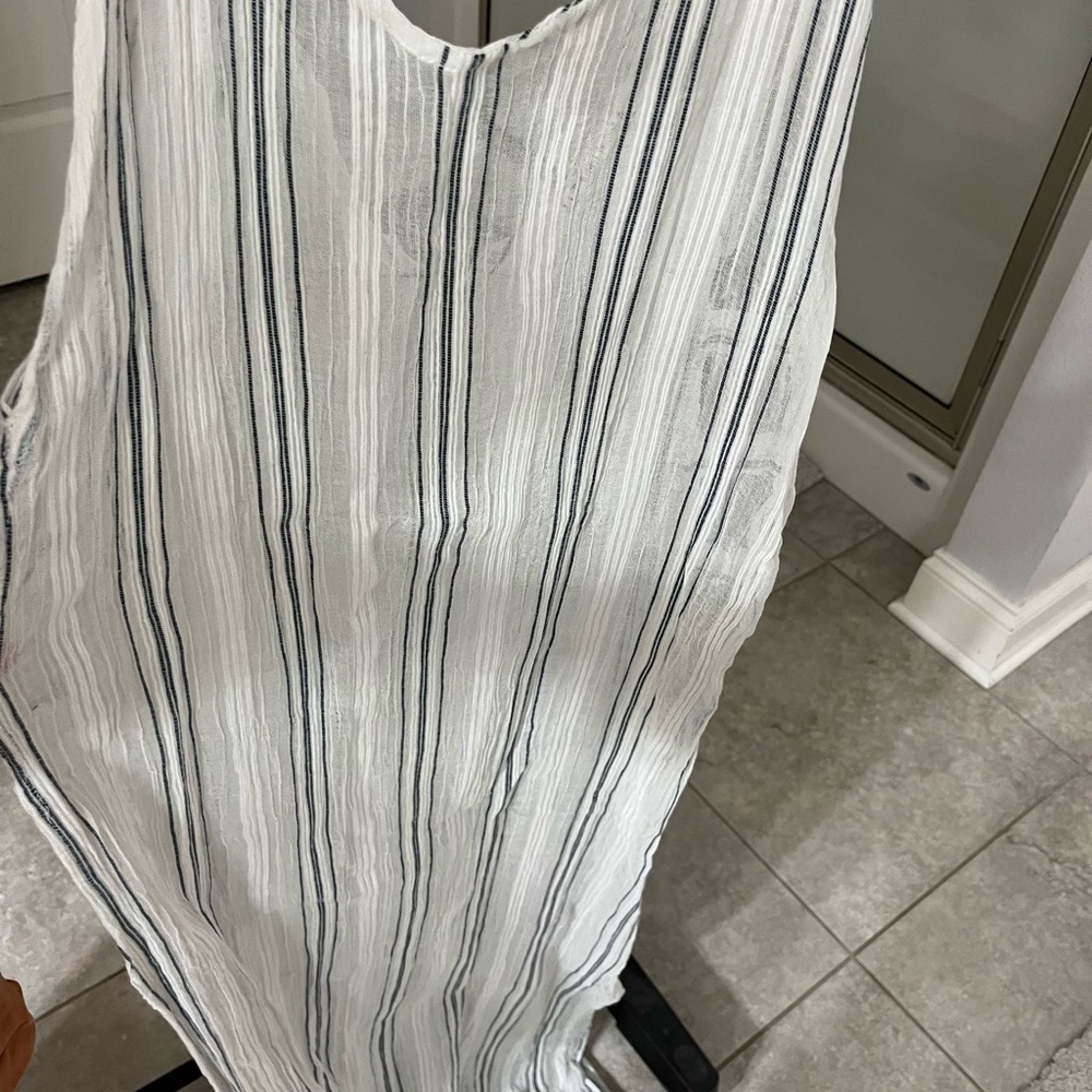 Vitamin A Striped Sleeveless Coverup